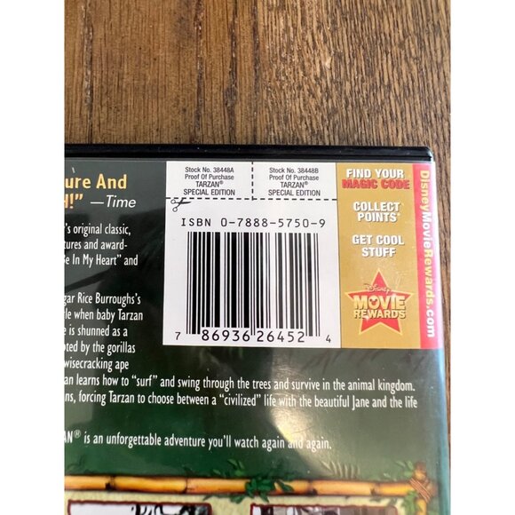 Disney's Tarzan Special Edition DVD Classic Adventure - Picture 3 of 4